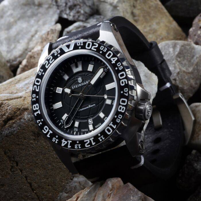 Steinhart TRAVELLER GMT Black Taucheruhr