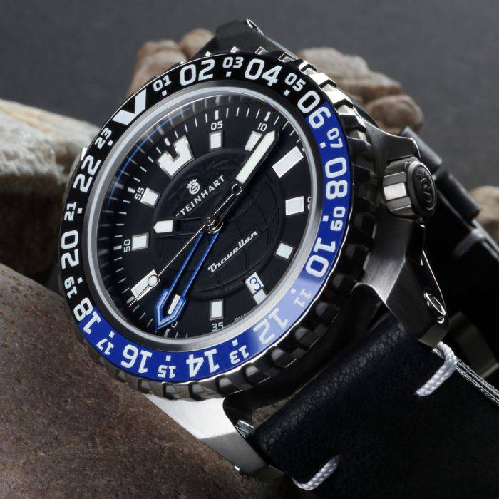 Steinhart TRAVELLER GMT Blue Taucheruhr