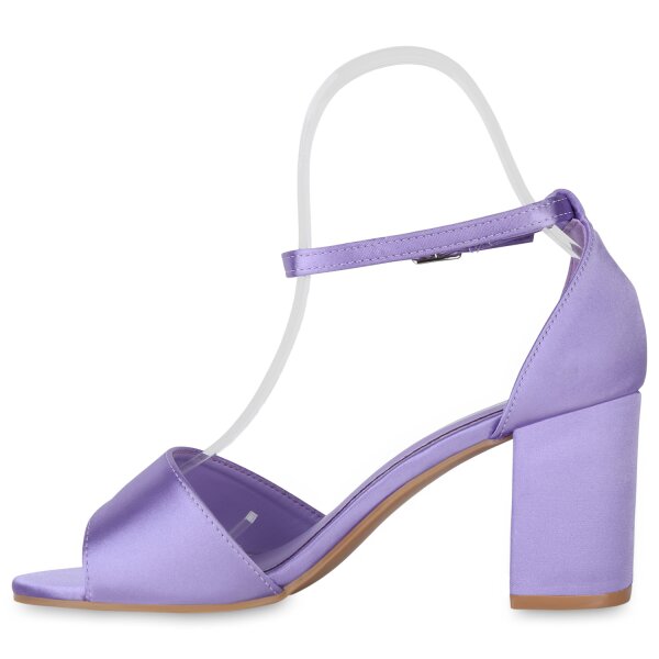 Stiefelparadies Damen Klassische Sandaletten in Helllila