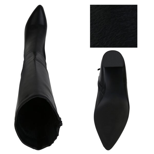 Stiefelparadies Damen Klassische Stiefel In Schwarz