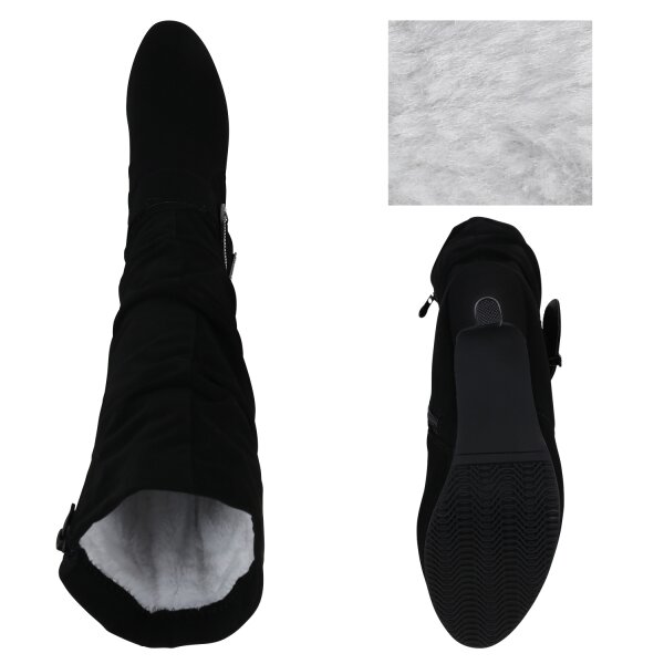 Stiefelparadies Damen Klassische Stiefel In Schwarz