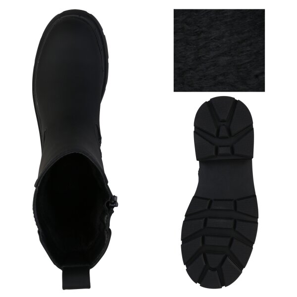 Stiefelparadies Damen Klassische Stiefel In Schwarz