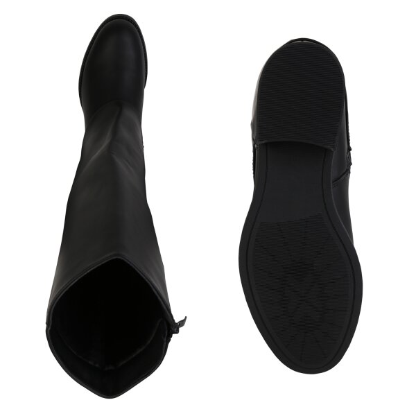 Stiefelparadies Damen Klassische Stiefel In Schwarz