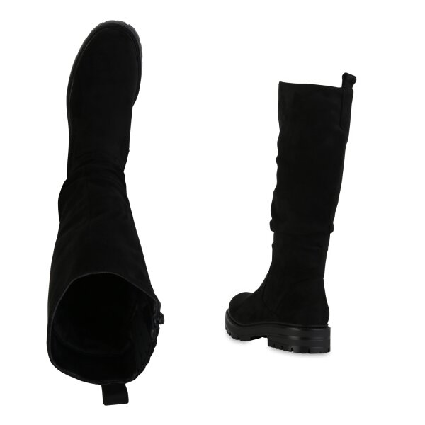 Stiefelparadies Damen Klassische Stiefel In Schwarz