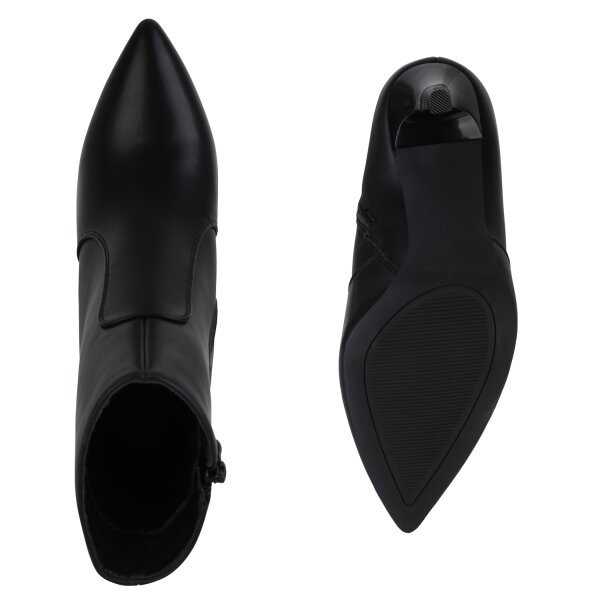 Stiefelparadies Damen Klassische Stiefeletten In Schwarz