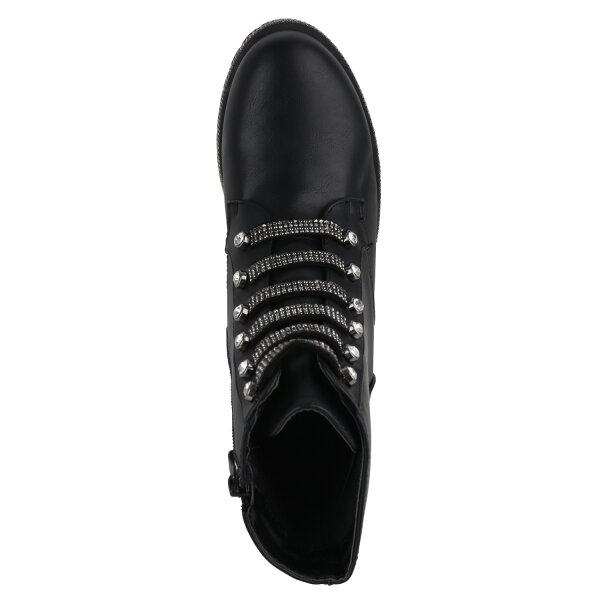 Stiefelparadies Damen Klassische Stiefeletten In Schwarz