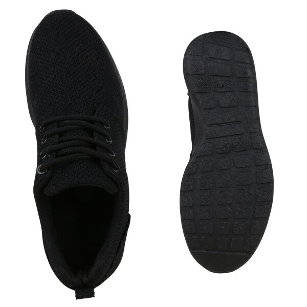 Stiefelparadies Damen Laufschuhe In Schwarz Schwarz