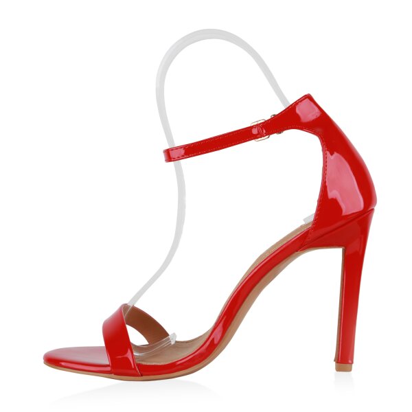 Stiefelparadies Damen Riemchensandaletten in Schwarz