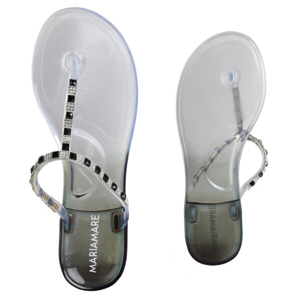 Stiefelparadies Damen Zehentrenner In Schwarz Colorless