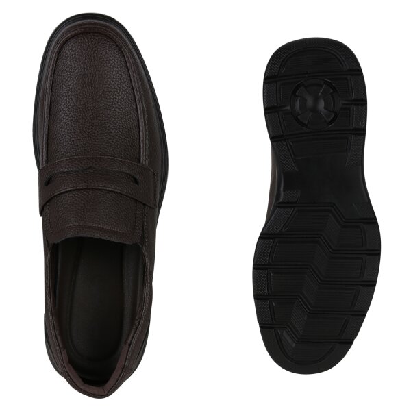 Stiefelparadies Herren Klassische Halbschuhe In Braun