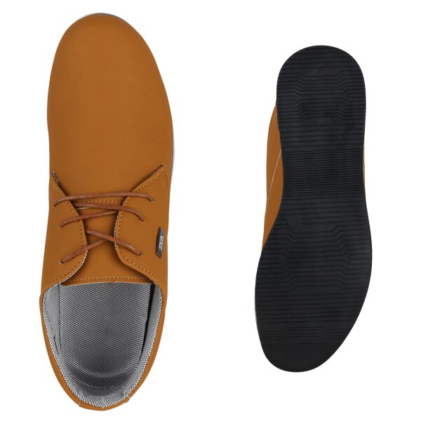 Stiefelparadies Herren Klassische Halbschuhe In Hellbraun