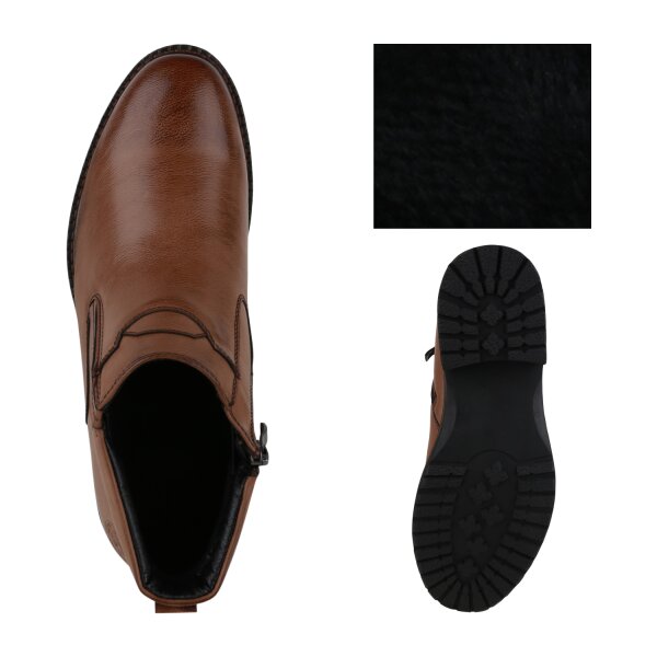 Stiefelparadies Herren Klassische Halbschuhe In Hellbraun