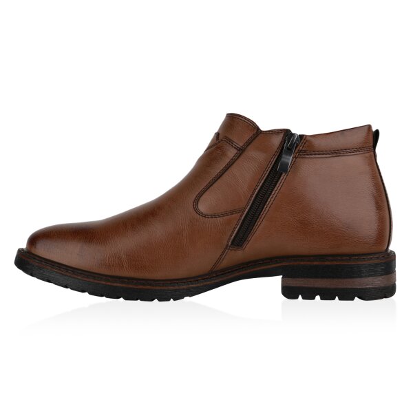 Stiefelparadies Herren Klassische Halbschuhe in Hellbraun