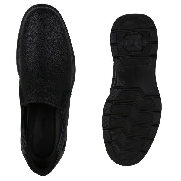 Stiefelparadies Herren Klassische Halbschuhe In Schwarz