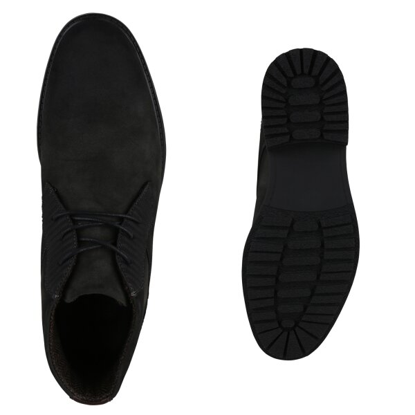 Stiefelparadies Herren Klassische Halbschuhe In Schwarz