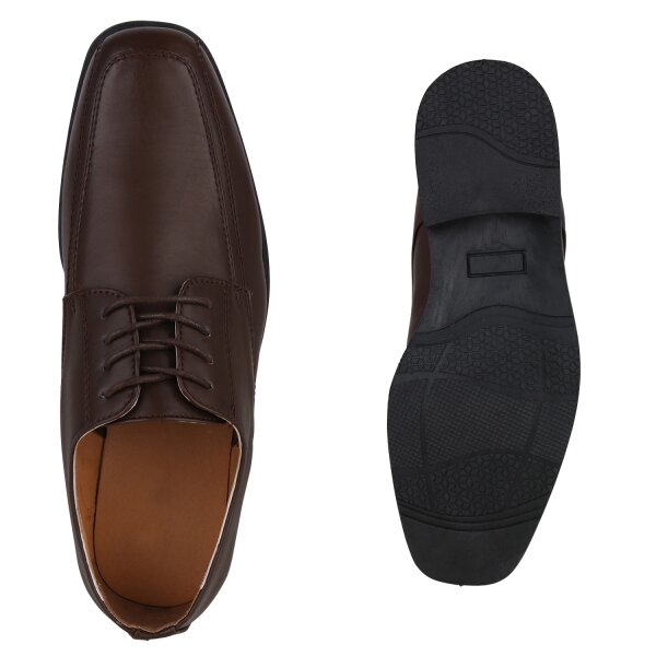 Stiefelparadies Herren Klassische Schnürer In Braun