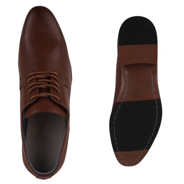 Stiefelparadies Herren Klassische Schnürer In Hellbraun