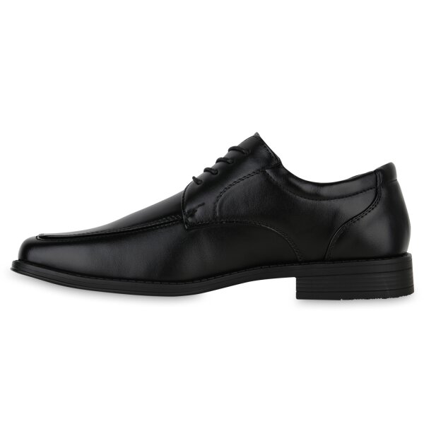 Stiefelparadies Herren Klassische Schnürer in Schwarz