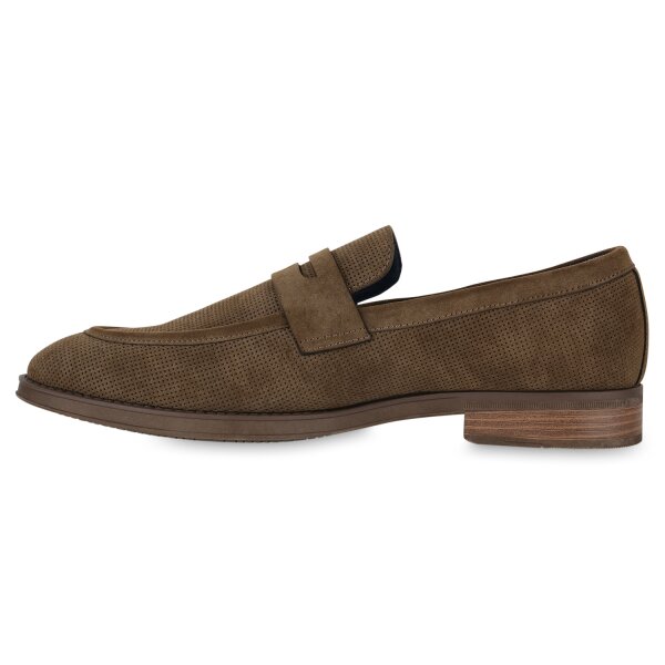 Stiefelparadies Herren Klassische Slippers in Braun