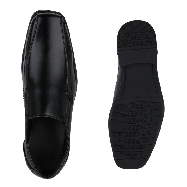 Stiefelparadies Herren Klassische Slippers In Schwarz