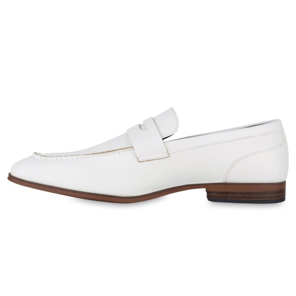 Stiefelparadies Herren Klassische Slippers in Weiss