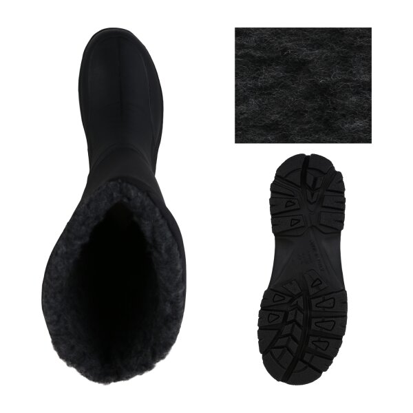 Stiefelparadies Herren Winter Boots In Schwarz Grau