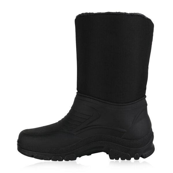 Stiefelparadies Herren Winter Boots in Schwarz Grau