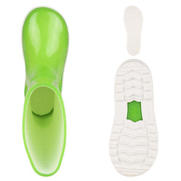 Stiefelparadies Kinder Gummistiefel In Fuchsia Lack