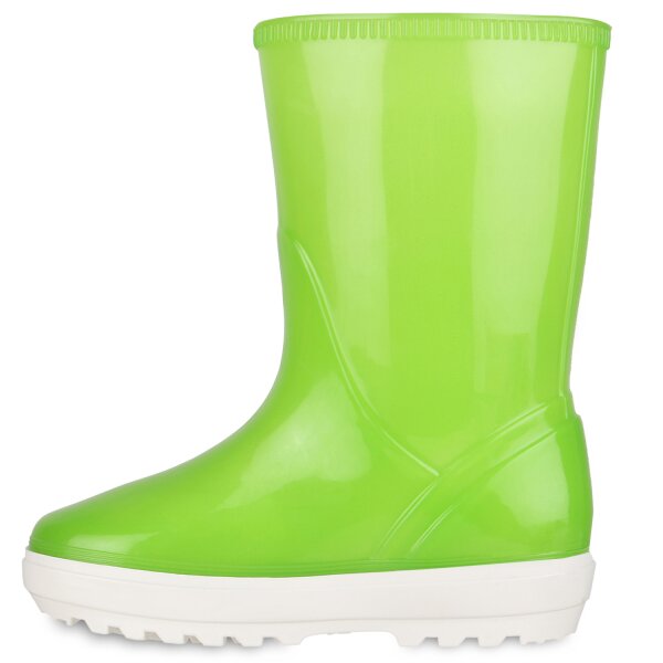 Stiefelparadies Kinder Gummistiefel in Fuchsia Lack