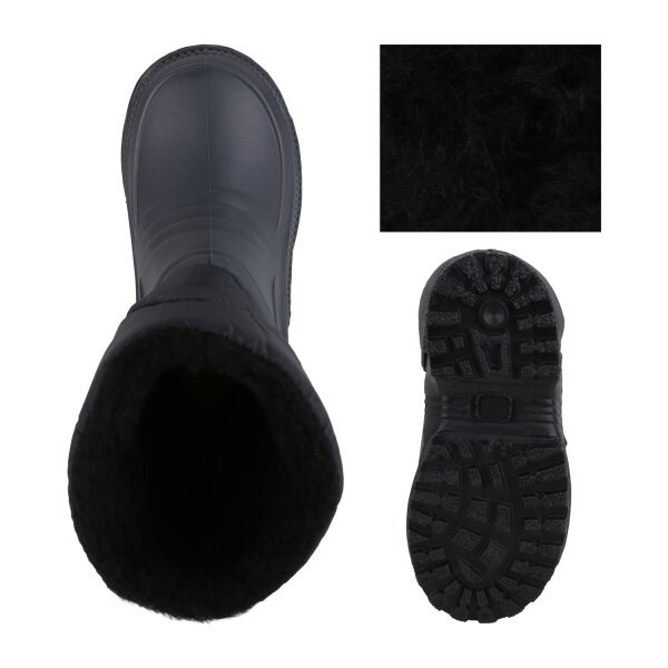 Stiefelparadies Kinder Winter Boots In Grau Schwarz