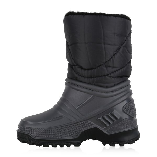 Stiefelparadies Kinder Winter Boots in Grau Schwarz