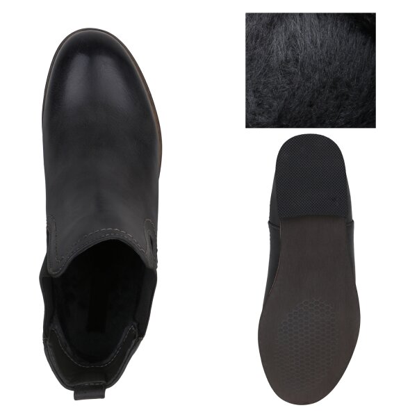 Stiefelparadies Damen Chelsea Boots In Braun