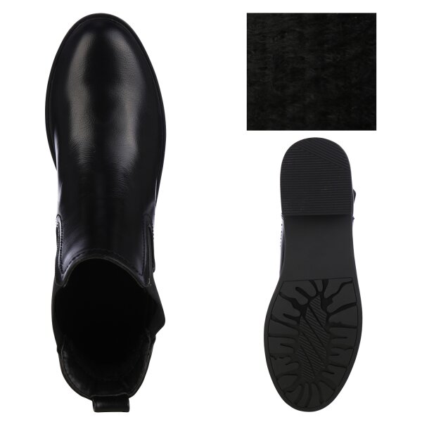 Stiefelparadies Damen Chelsea Boots In Schwarz