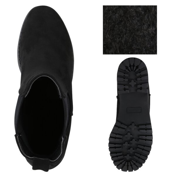 Stiefelparadies Damen Chelsea Boots In Schwarz
