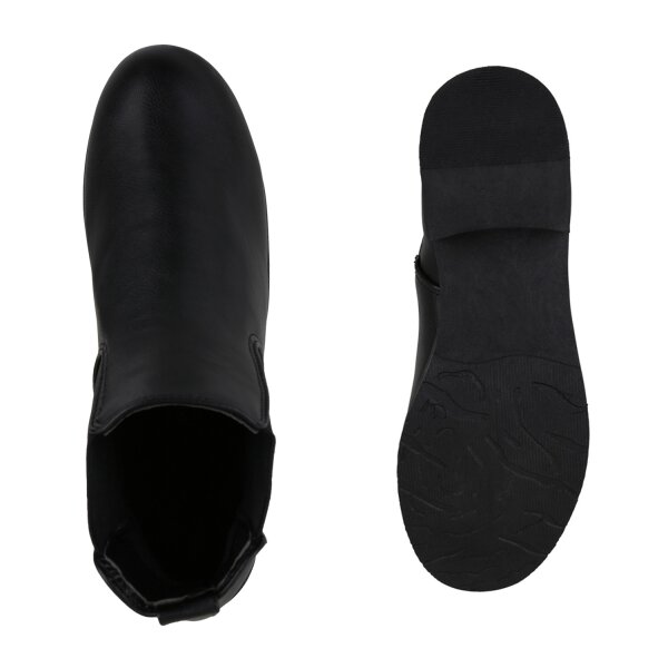Stiefelparadies Damen Chelsea Boots In Schwarz