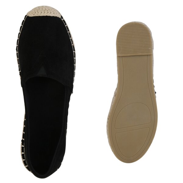 Stiefelparadies Damen Espadrilles In Schwarz