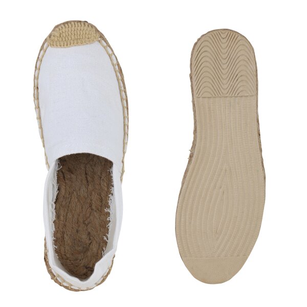 Stiefelparadies Damen Espadrilles In Weiss