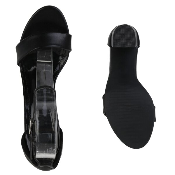 Stiefelparadies Damen High Heels In Blau Metallic