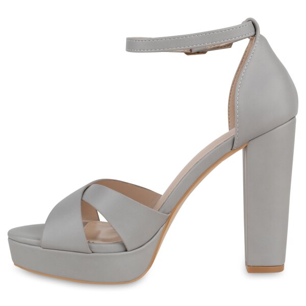 Stiefelparadies Damen High Heels in Grau