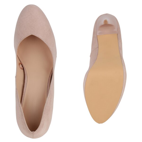 Stiefelparadies Damen High Heels In Nude