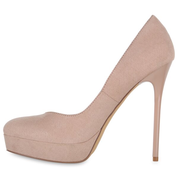 Stiefelparadies Damen High Heels in Nude