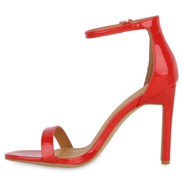 Stiefelparadies Damen High Heels in Rot Lack
