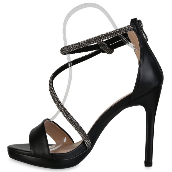 Stiefelparadies Damen High Heels in Schwarz