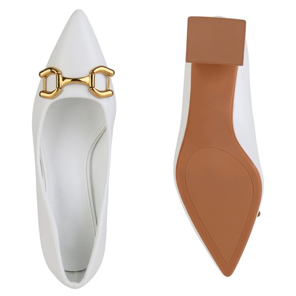 Stiefelparadies Damen Klassische Pumps In Schwarz