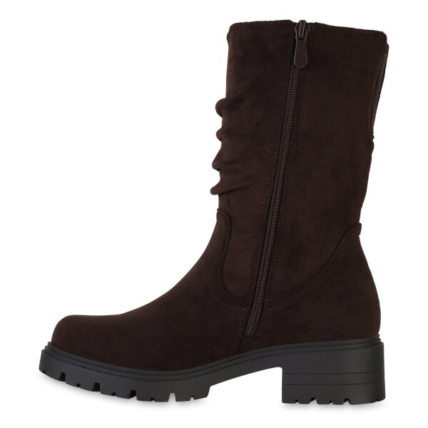 Stiefelparadies Damen Klassische Stiefel in Braun