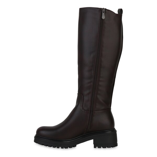 Stiefelparadies Damen Klassische Stiefel in Braun