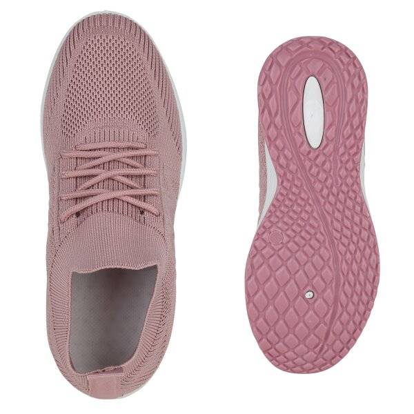 Stiefelparadies Damen Laufschuhe In Altrosa