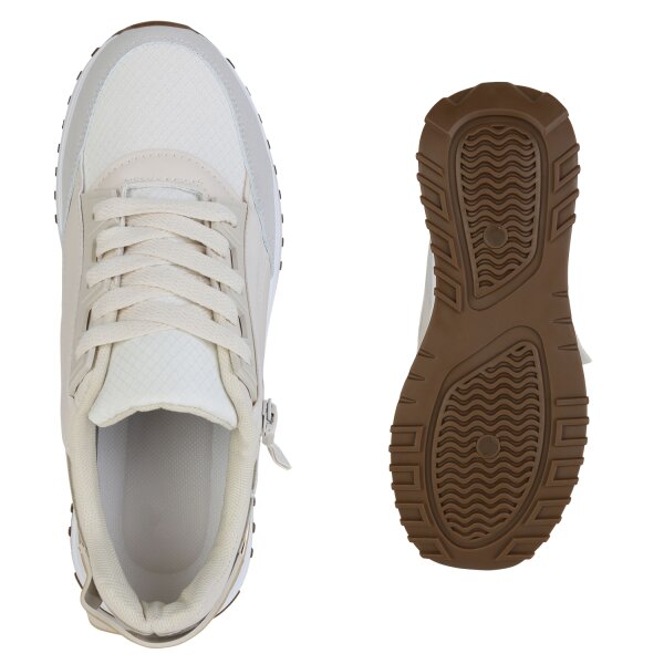 Stiefelparadies Damen Laufschuhe In Beige