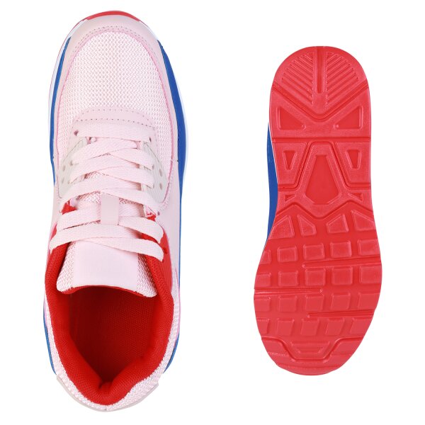 Stiefelparadies Damen Laufschuhe In Rosa Blau Rot