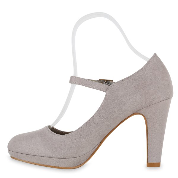 Stiefelparadies Damen Mary Janes in Schwarz